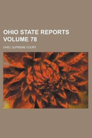Cover of Ohio State Reports Volume 78