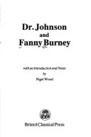Cover of Dr. Johnson and Fanny Burney