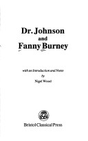 Book cover for Dr. Johnson and Fanny Burney