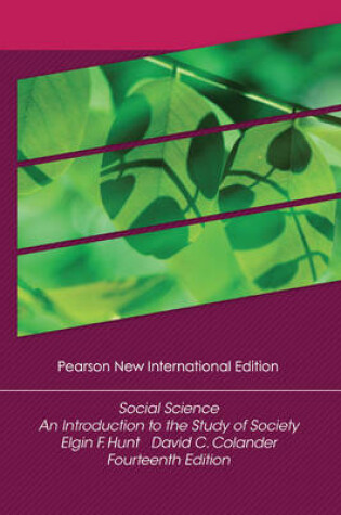 Cover of Social Science:An Introduction to the Study of Society PNIE, plus MySearchLab without eText