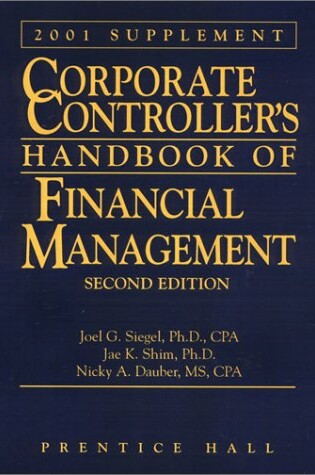 Cover of Corporate Controllers Handbook, 2001 Supplement