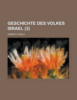 Book cover for Geschichte Des Volkes Israel (3)