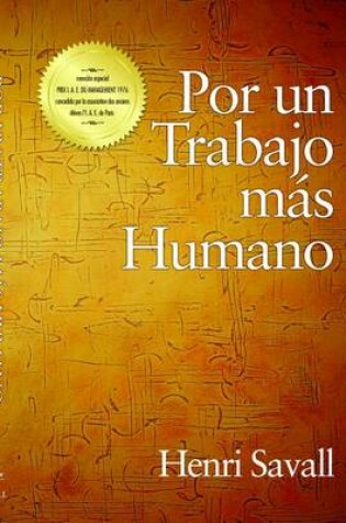 Cover of Por Un Trabajo Mas Humano