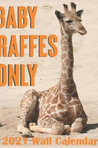 Cover of Baby Giraffe Only 2021 Wall Calendars