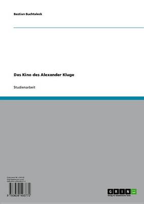 Book cover for Das Kino Des Alexander Kluge