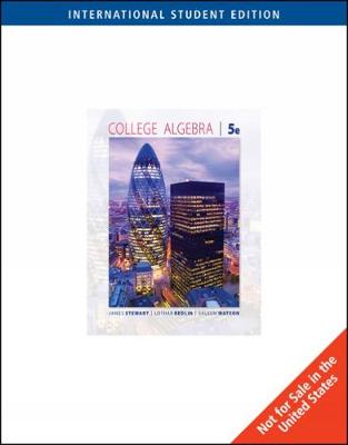 Book cover for College Algebra, International Edition