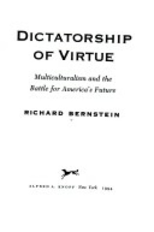 Cover of Dictatorship of Virtue