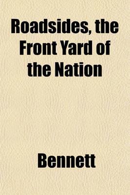 Book cover for Roadsides, the Front Yard of the Nation