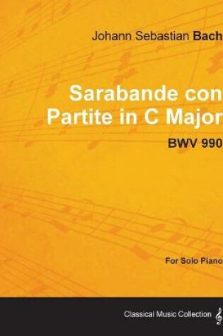Cover of Sarabande Con Partite in C Major - BWV 990 - For Solo Piano