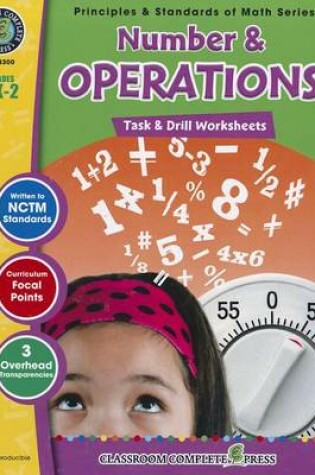 Cover of Number & Operations: Task & Drill Sheets, Grades PK-2