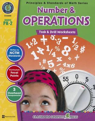 Cover of Number & Operations: Task & Drill Sheets, Grades PK-2