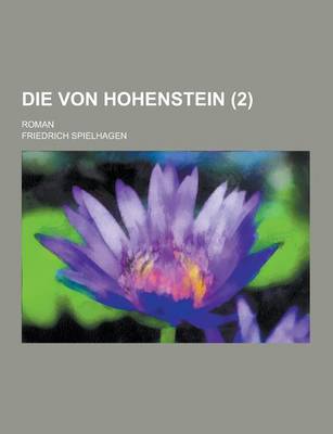 Book cover for Die Von Hohenstein; Roman (2 )