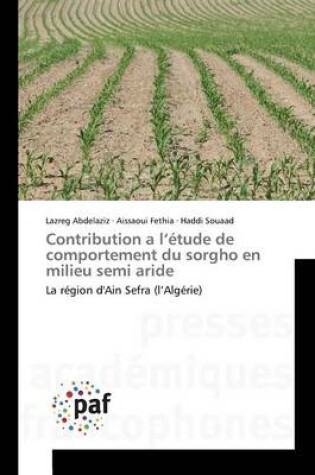 Cover of Contribution A L Etude de Comportement Du Sorgho En Milieu Semi Aride