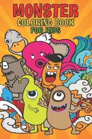 Cover of Monster Coloring Book For Kids