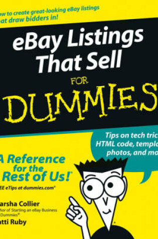 Cover of eBay Listings That Sell For Dummies