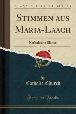 Book cover for Stimmen Aus Maria-Laach, Vol. 30