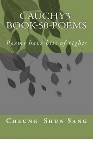 Cover of Cauchy3-Book-50-poems