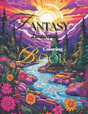 Book cover for Fantasy Landscapes Coloring-Book