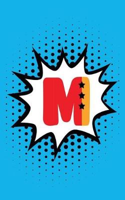 Book cover for Superhero Comic Book 'm' Monogram Journal (Compact Edition)