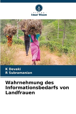 Book cover for Wahrnehmung des Informationsbedarfs von Landfrauen