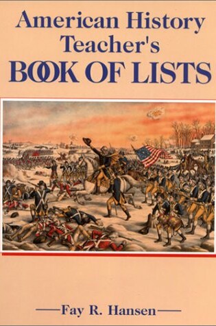 Cover of American History Teachers Book of Lists