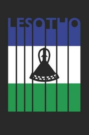 Cover of Vintage Lesotho Notebook - Retro Lesotho Planner - Basotho Flag Diary - Lesotho Travel Journal