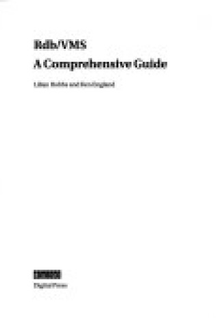 Cover of Rdb/Vms:Comprehensive Guide