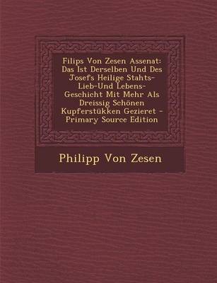 Book cover for Filips Von Zesen Assenat