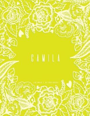 Book cover for Camila Journal, Dot Grid, Lime Green