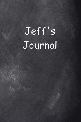 Book cover for Jeff Personalized Name Journal Custom Name Gift Idea Jeff