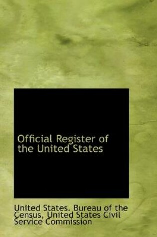 Cover of Official Register of the United States