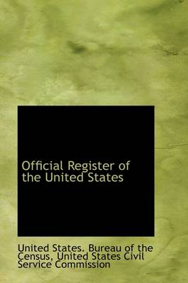 Book cover for Official Register of the United States