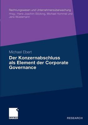 Book cover for Der Konzernabschluss als Element der Corporate Governance