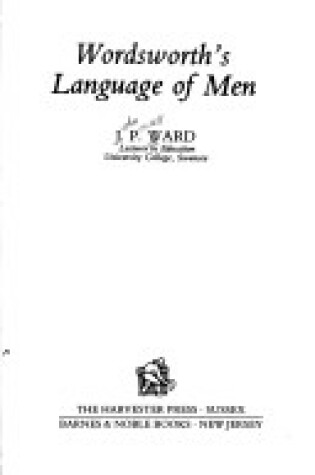 Cover of Wordsworth's Language of Men