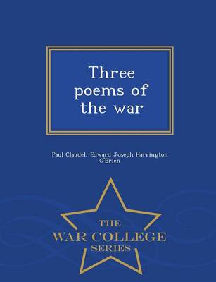 Book cover for Three Poems of the War - War College Series