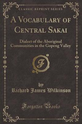 Book cover for A Vocabulary of Central Sakai