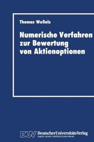 Cover of Numerische Verfahren zur Bewertung von Aktienoptionen