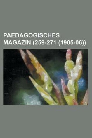 Cover of Paedagogisches Magazin (259-271 (1905-06))