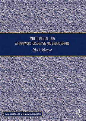 Book cover for Multilingual Law