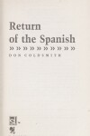 Book cover for The Return of the Spanish