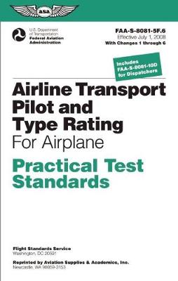 Cover of Airline Transport Pilot and Type Rating Practical Test Standards For Airplane