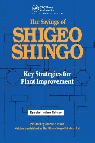 Cover of The Sayings of Shigeo Shingo