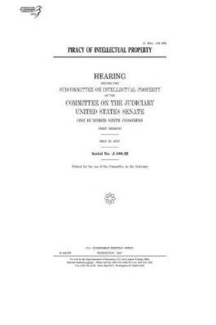 Cover of Piracy of intellectual property