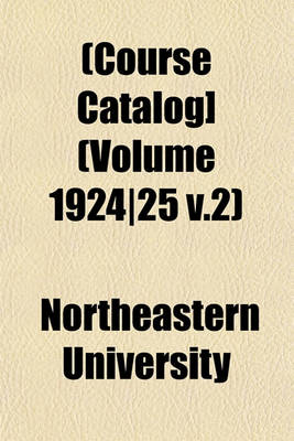 Book cover for [Course Catalog] Volume 1924/25 V.2