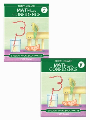 Cover of Third Grade Math with Confidence Student Workbook Bundle