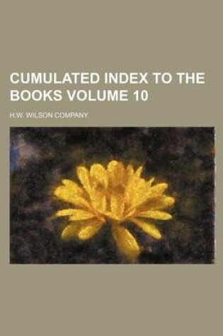 Cover of Cumulated Index to the Books Volume 10