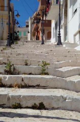 Cover of Website Password Organizer Narrow White Stairs in Crete, Greece