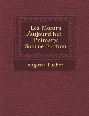 Book cover for Les M Urs D'Aujourd'hui