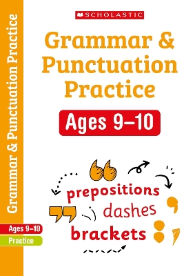 Book cover for Grammar and Punctuation Practice Ages 9-10