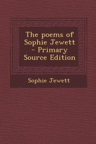 Cover of The Poems of Sophie Jewett